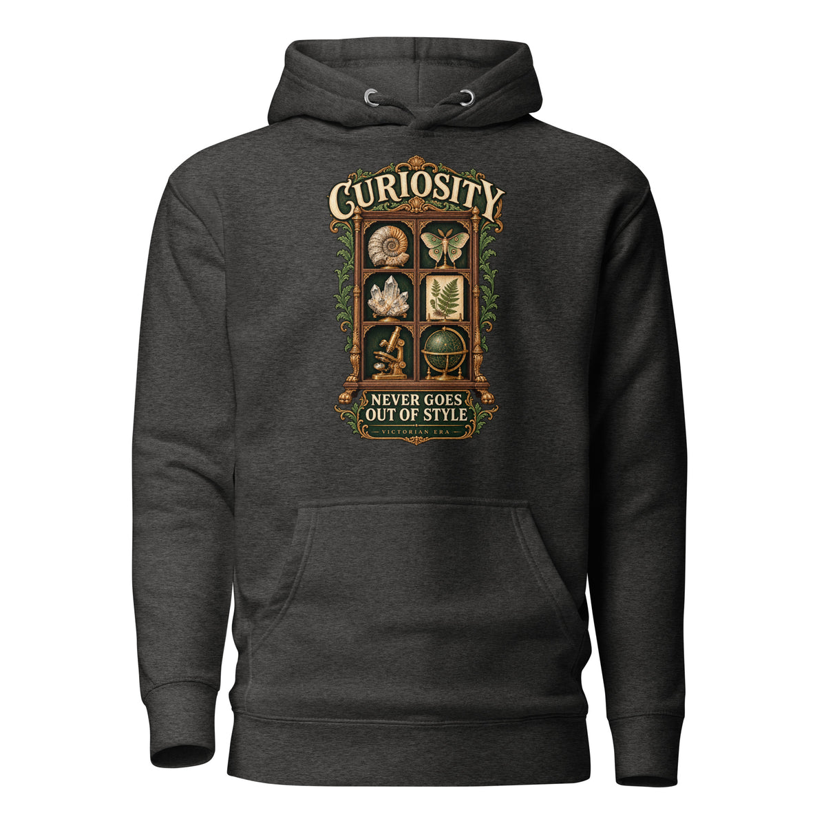Curiosity Never Goes Out of Style reader gift hoodie in charcoal heather